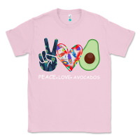 Bubblegum Pink PEACE LOVE AVOCADOS Classic Tee - Bettercallsaul