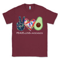 Burgundy PEACE LOVE AVOCADOS Classic Tee - Bettercallsaul