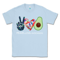 Dusty Blue PEACE LOVE AVOCADOS Classic Tee - Bettercallsaul