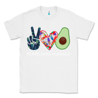 White PEACE LOVE AVOCADOS Classic Tee - Bettercallsaul