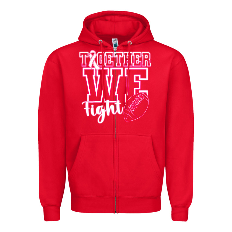Together We Fight Zipper Hoodie by CowhideDigitalArt | Teevron