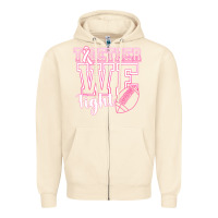 Sandshell Together WE Fight Zipper Hoodie - CowhideDigitalArt
