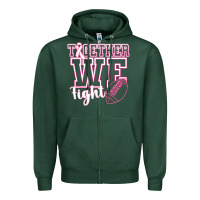 Sports Green Together WE Fight Zipper Hoodie - CowhideDigitalArt