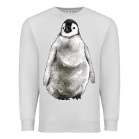 Dove Grey baby penguin Premium Sweatshirt - LillyAllenDesigns