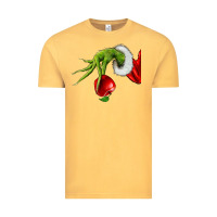Vintage Mustard Christmas Character Vintage Tee - NancyCooperArtShop