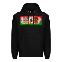 Black flannels lattes leggings Premium Hoodie - BundleAndBundleShop