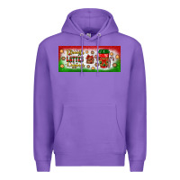 Purple flannels lattes leggings Premium Hoodie - BundleAndBundleShop