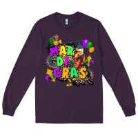 Plum louisiana map mardi gras Long Sleeve Tee - CowGirlArtShop