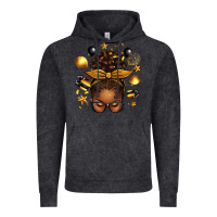 Vintage Black new year's eve afro messy bun Vintage Hoodie - texasbilliewilder
