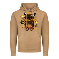 New Year's Eve Afro Messy Bun Vintage Hoodie | Teevron