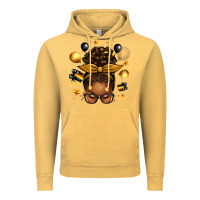 Vintage Mustard new year's eve afro messy bun Vintage Hoodie - texasbilliewilder