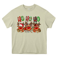 Mossy Ho ho ho Reindeer Heavy Core Tee - NancyCooperArtShop
