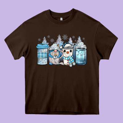 Winter Coffee Heavy Core Tee Designed By Jahusdesignshop