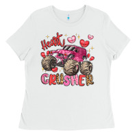 White name monster truck heartbreaker Ladies Tee - LillyAllenDesigns