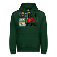 Forest Green teach love inspire Urban Hoodie - BarkalooDesign