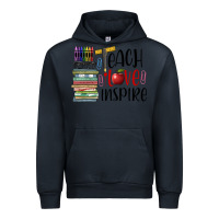 Navy teach love inspire Urban Hoodie - BarkalooDesign