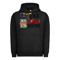 Pigment Black teach love inspire Urban Hoodie - BarkalooDesign