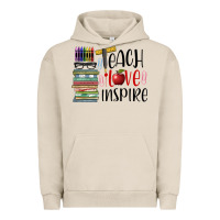 Pigment French Oak teach love inspire Urban Hoodie - BarkalooDesign