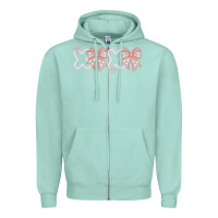 Seafoam You Are Lovey Zipper Hoodie - CowhideDigitalArt