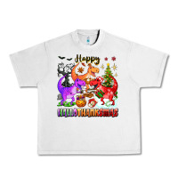 Lunar Rock happy hallothanksmas dinosaur Urban Heavy Tee - texasbilliewilder