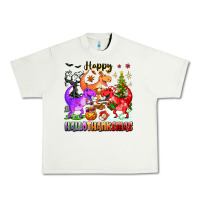 Pistachio happy hallothanksmas dinosaur Urban Heavy Tee - texasbilliewilder