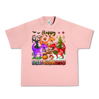 Salmon happy hallothanksmas dinosaur Urban Heavy Tee - texasbilliewilder