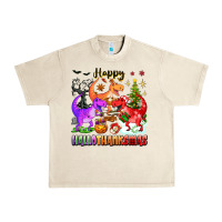 Sandshell happy hallothanksmas dinosaur Urban Heavy Tee - texasbilliewilder