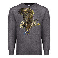 Charcoal Heather American White Sea Eagle Premium Sweatshirt - LillyAllenDesigns