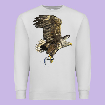 American White Sea Eagle Premium Sweatshirt Designed By Lillyallendesigns