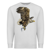Dove Grey American White Sea Eagle Premium Sweatshirt - LillyAllenDesigns