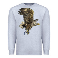 Heather Grey American White Sea Eagle Premium Sweatshirt - LillyAllenDesigns