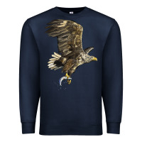 Navy American White Sea Eagle Premium Sweatshirt - LillyAllenDesigns