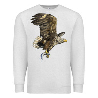 Oatmeal Heather American White Sea Eagle Premium Sweatshirt - LillyAllenDesigns