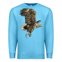 Ocean Blue American White Sea Eagle Premium Sweatshirt - LillyAllenDesigns