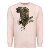 Pale Pink American White Sea Eagle Premium Sweatshirt - LillyAllenDesigns