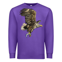Purple American White Sea Eagle Premium Sweatshirt - LillyAllenDesigns