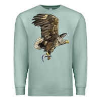 Seafoam American White Sea Eagle Premium Sweatshirt - LillyAllenDesigns