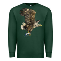 Sports Green American White Sea Eagle Premium Sweatshirt - LillyAllenDesigns
