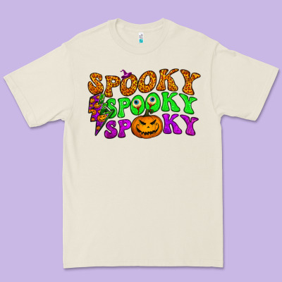 Spooky With Lightning Bolt Premium Tee Designed By Bundleandbundleshop
