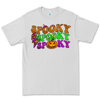 Dove Grey spooky with lightning bolt Premium Tee - BundleAndBundleShop