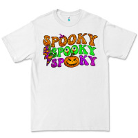 White spooky with lightning bolt Premium Tee - BundleAndBundleShop