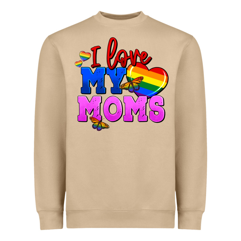 I Love My Moms Heavyweight Sweatshirt by FaDigitalArtStudio | Teevron