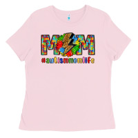 Bubblegum Pink empowering autism mom life Ladies Tee - LillyAllenDesigns