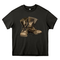 Asphalt soldier veteran boots Heavy Core Tee - MaliasSmallBusiness