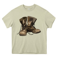 Mossy soldier veteran boots Heavy Core Tee - MaliasSmallBusiness