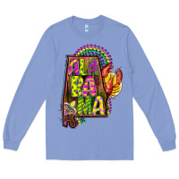 Colony Blue mardi gras alabama map Long Sleeve Tee - CowGirlArtShop