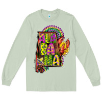 Matcha mardi gras alabama map Long Sleeve Tee - CowGirlArtShop