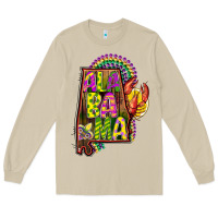 Mushroom mardi gras alabama map Long Sleeve Tee - CowGirlArtShop