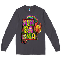 Smoke mardi gras alabama map Long Sleeve Tee - CowGirlArtShop