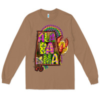 Toasted Coconut mardi gras alabama map Long Sleeve Tee - CowGirlArtShop